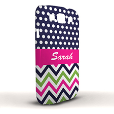 Weiße Punkte Bunte Wellen Samsung S4 Case