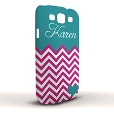 Rote Wellen Aqua Samsung S3 Case