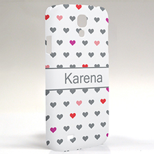 Bunte Herzen Samsung S4 Case Personalisieren