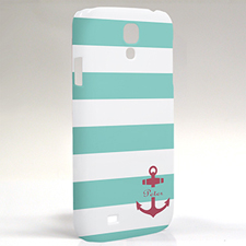 Roter Anker Aqua Streifen Samsung S4 Case