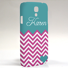 Aqua Türkis Rote Wellen Samsung S4 Case