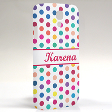 Bunte Punkte Rot Samsung S4 Case Personalisieren