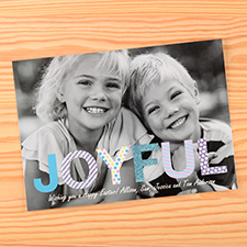 Glitzer Freude Frohe Ostern Personalisierte Fotokarte 127x178