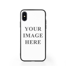 iPhone X Case Schwarzer Rand Personalisieren mit UV LED Druck
