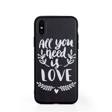 iPhone X Case Schwarz Personalisieren mit UV LED Druck