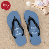 Personalisierte Strandsandalen Damen Größe M 37-39 ZWEI BILDER Schwarz