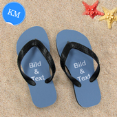 Personalisierte Strandsandalen Kinder Größe M 29-31 ZWEI BILDER Schwarz