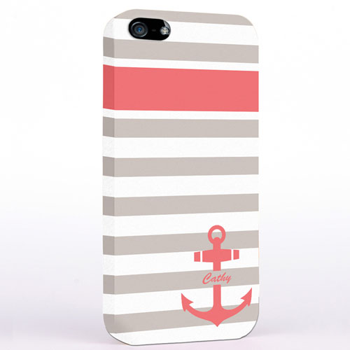 Anker Altrosa Mit Grauen Streifen iPhone5 Case