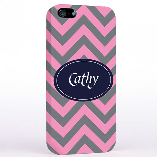 Grau Altrosa Wellen iPhone5 Case