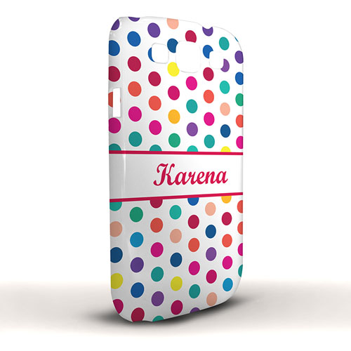 Rot Bunte Punkte Samsung S3 Case