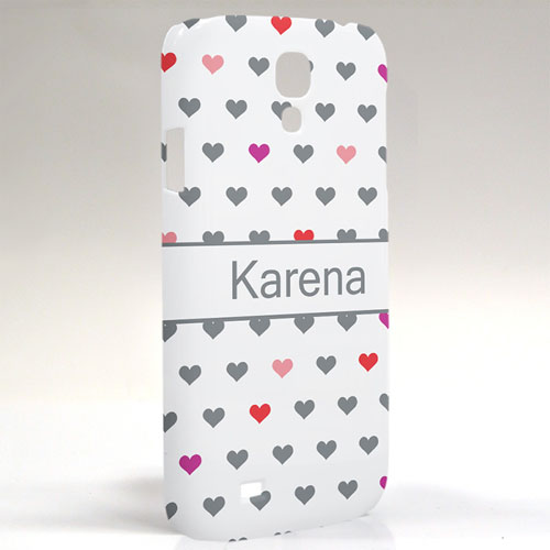 Bunte Herzen Samsung S4 Case Personalisieren