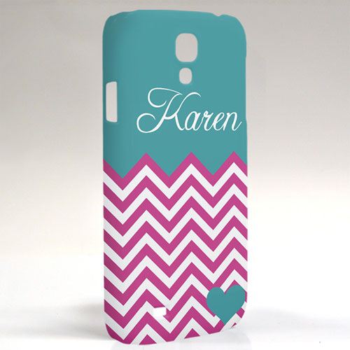 Aqua Türkis Rote Wellen Samsung S4 Case