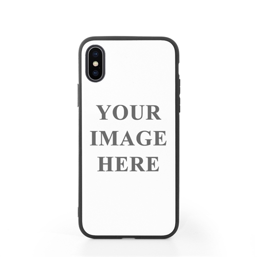 iPhone X Case Schwarzer Rand Personalisieren mit UV LED Druck