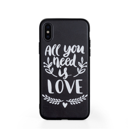 iPhone X Case Schwarz Personalisieren mit UV LED Druck