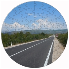 Rundes Fotopuzzle