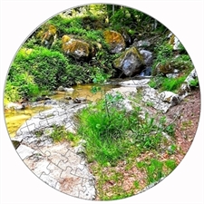 Rundes Fotopuzzle