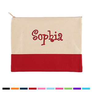 9 x 11.7 inch Embroidered cosmetic bags
